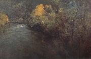 Penleigh boyd Wattle on the Yarra oil painting